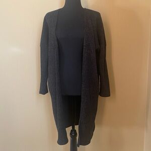 Mikey & Joey Duster Cardigan Charcoal Gray Size S